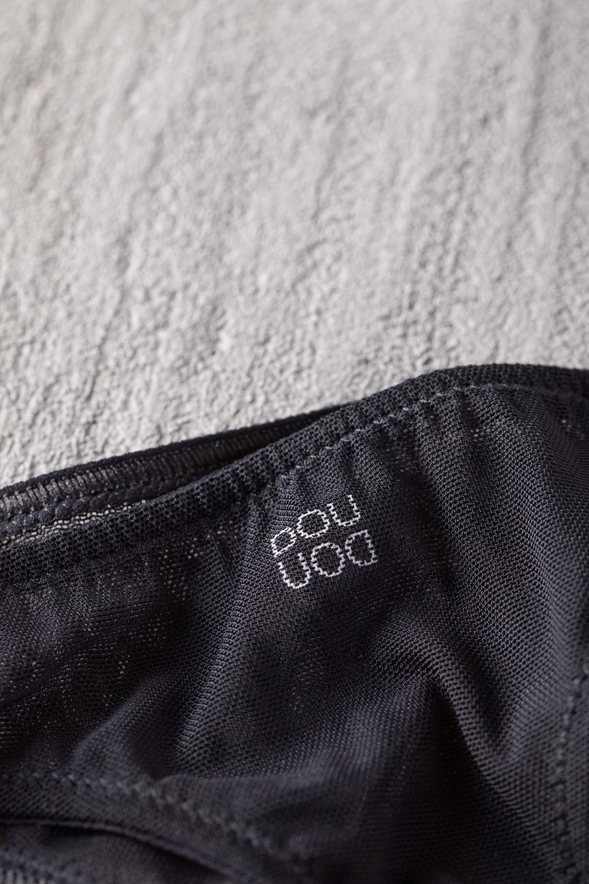 DOUUOD Slip a Brasiliana in Tulle Elasticizzato