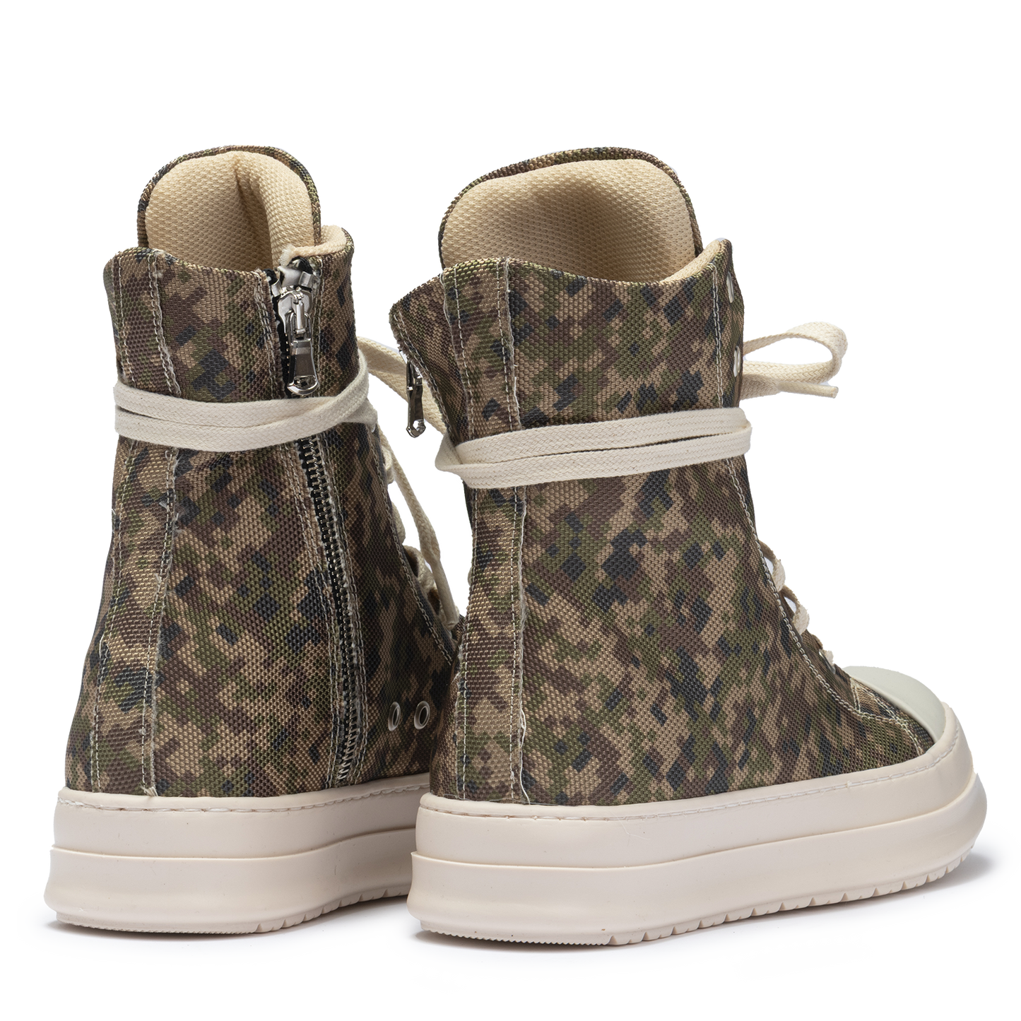 Sneakers Canvas Camouflage High