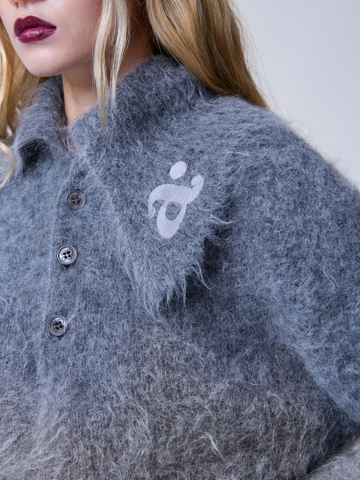 Zoe Crop Sweater Flint Gray