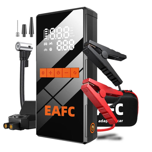 Avviatore Auto 1200A con Compressore 150 PSI – Jump Starter Portatile con Power Bank
