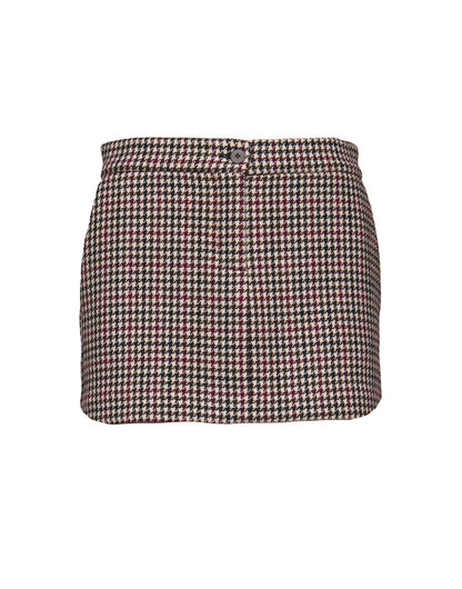 DOUUOD Minigonna in Pied de Poule