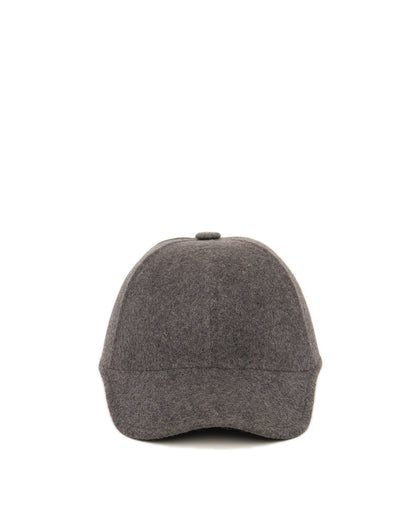 DOUUOD Cappello in Lana con Visiera Grigio Melange
