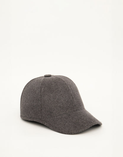 DOUUOD Cappello in Lana con Visiera Grigio Melange