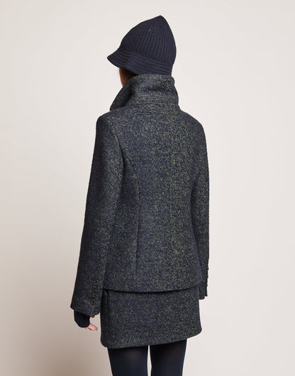 DOUUOD Giacca Pesante in Doppio Diagonale Bouclé