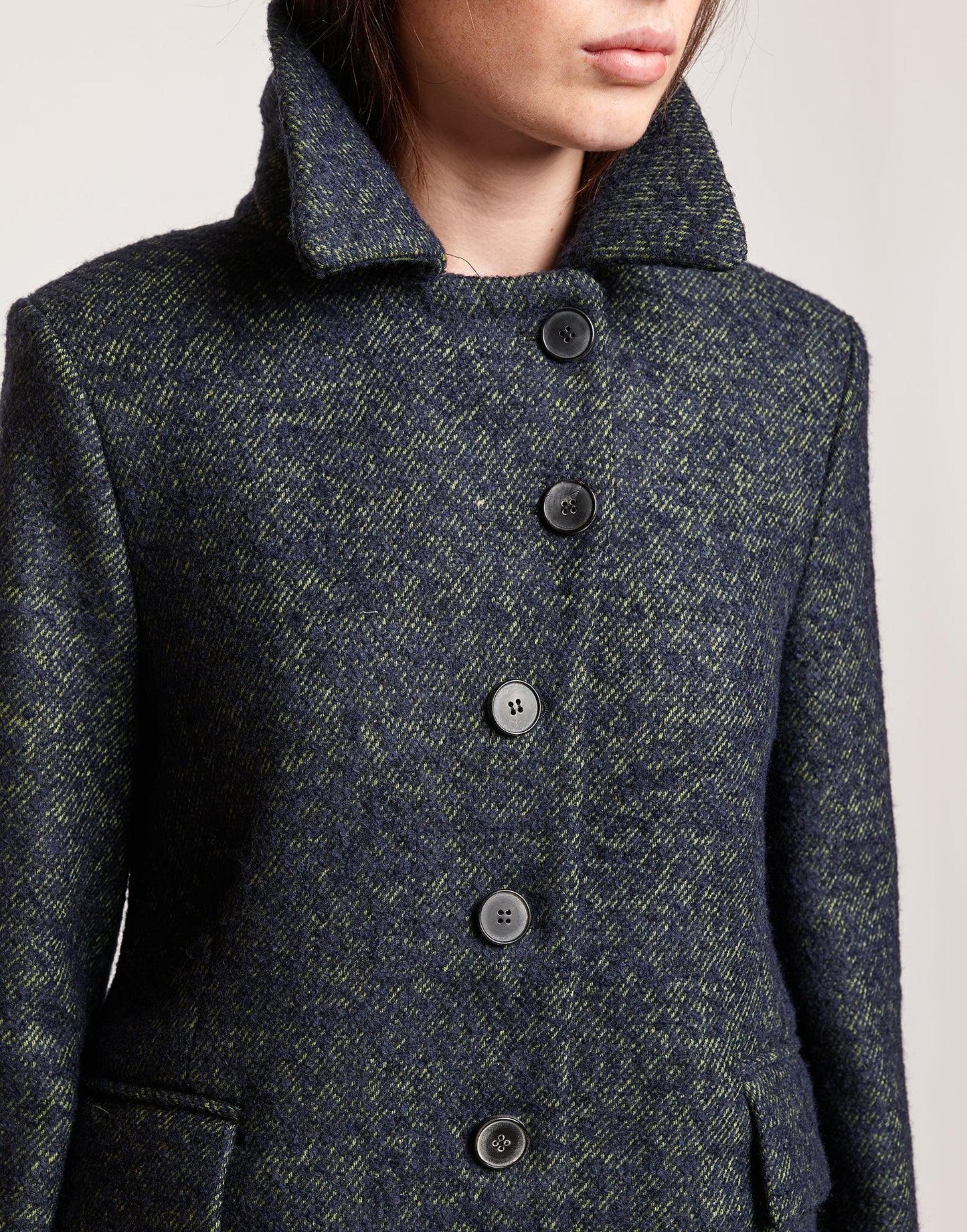 DOUUOD Giacca Pesante in Doppio Diagonale Bouclé