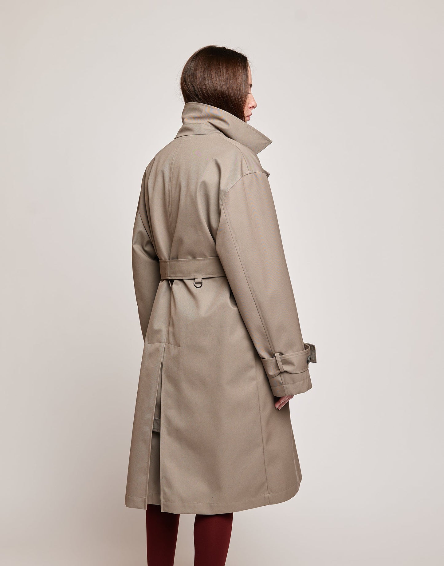 DOUUOD Trench Maschile in Tecno Coat Water Repellent
