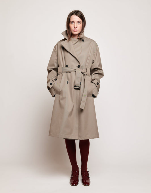 DOUUOD Trench Maschile in Tecno Coat Water Repellent