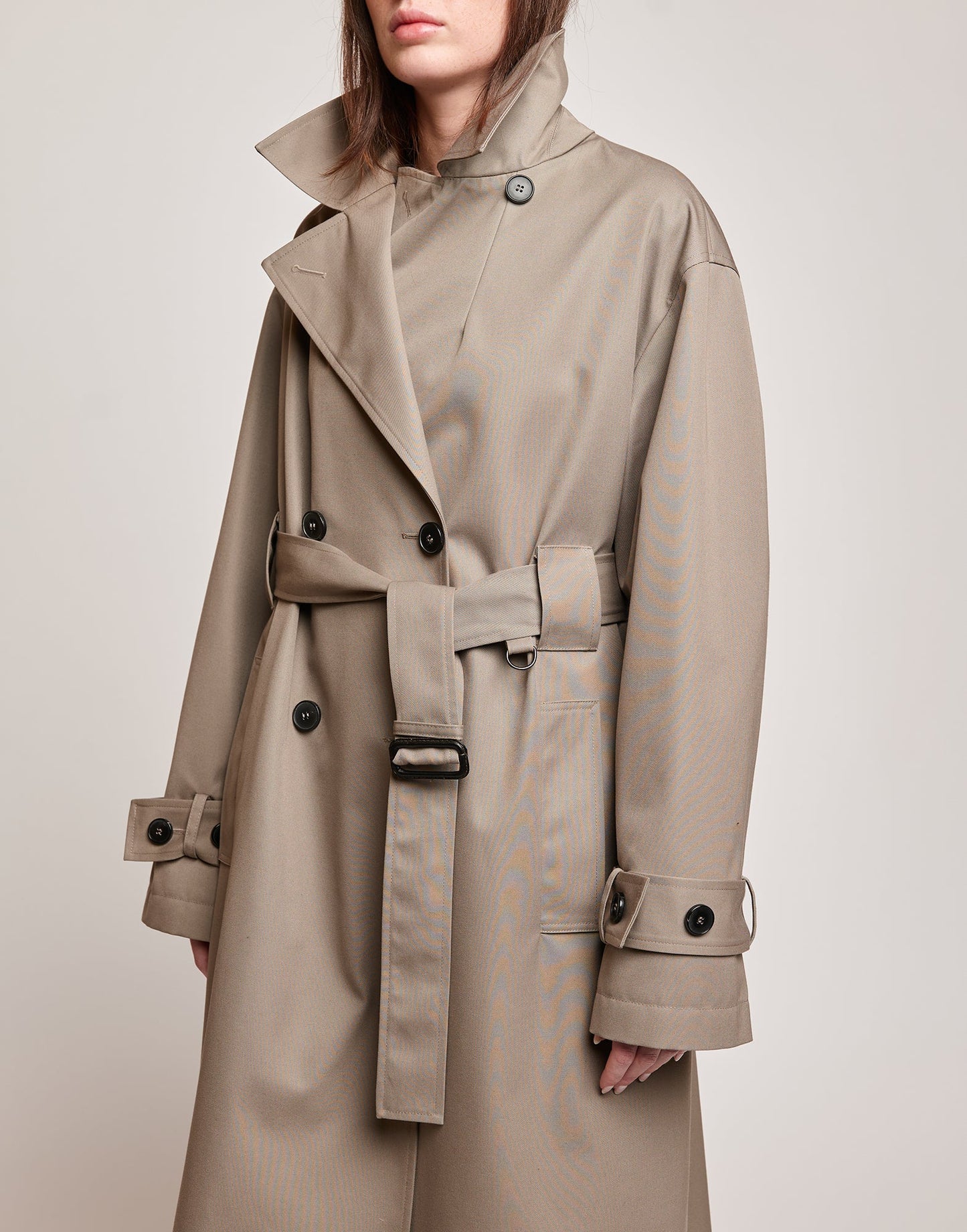 DOUUOD Trench Maschile in Tecno Coat Water Repellent