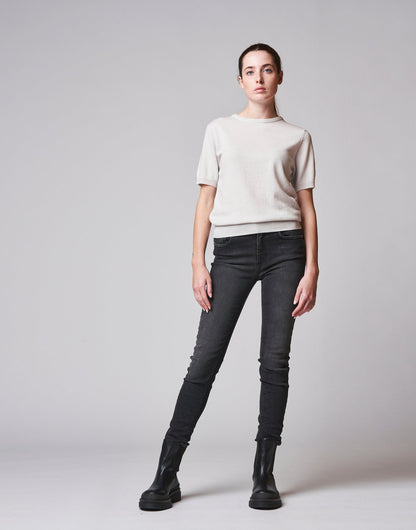 DOUUOD Maglioncino a mezze maniche in soft cashemere