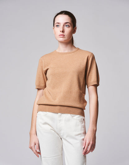 DOUUOD Maglioncino a mezze maniche in soft cashemere