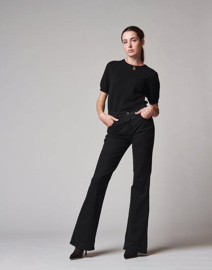 DOUUOD Maglioncino a mezze maniche in soft cashemere