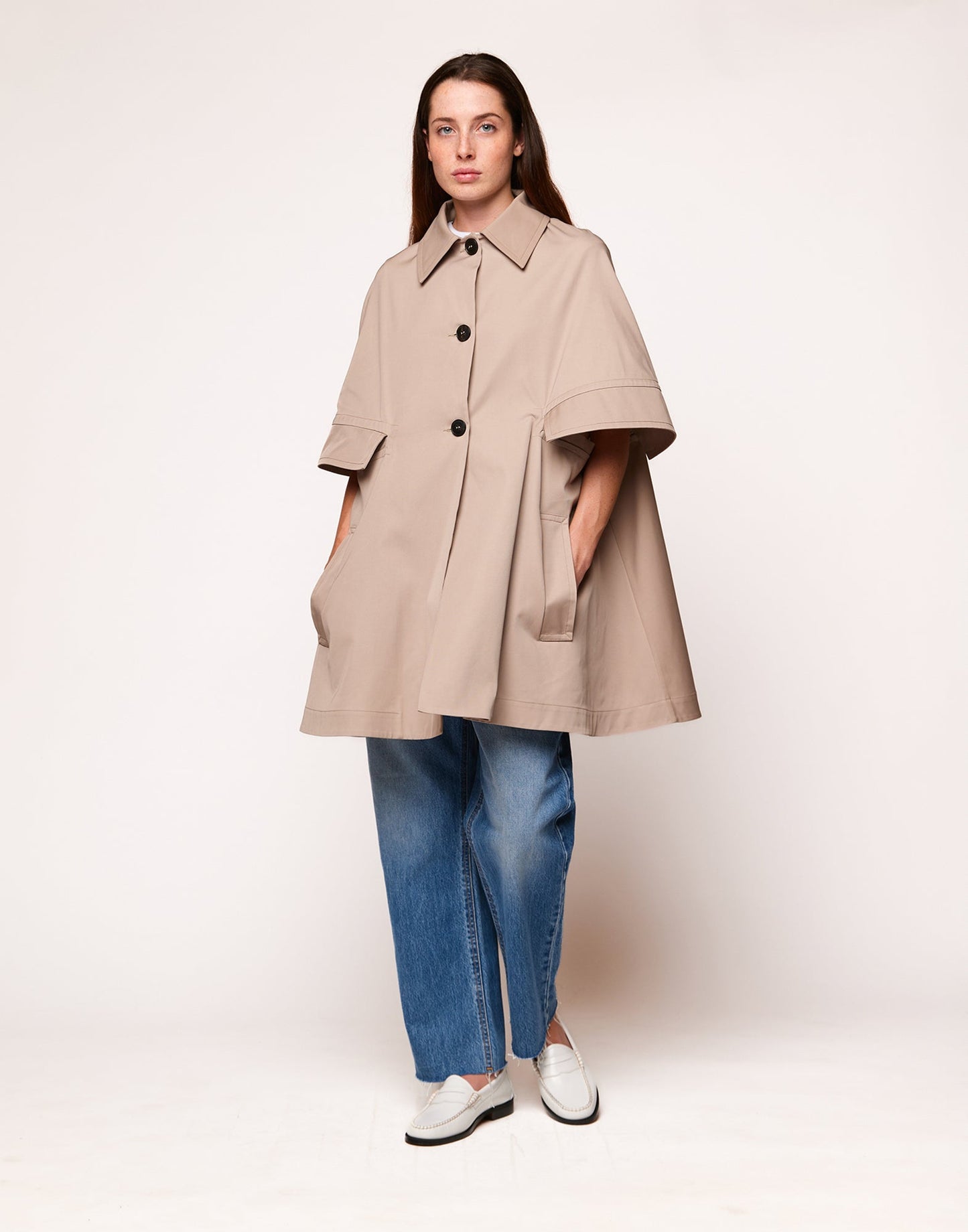 DOUUOD Jeans Baggy a 5 Tasche in Denim Medium Blue