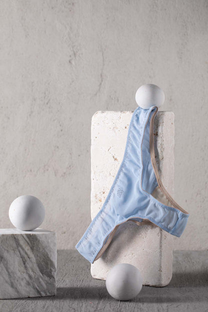 DOUUOD Slip a Brasiliana in Tulle Elasticizzato