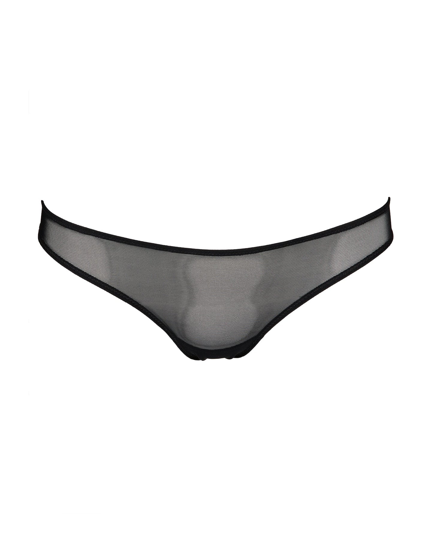 DOUUOD Slip a Brasiliana in Tulle Elasticizzato