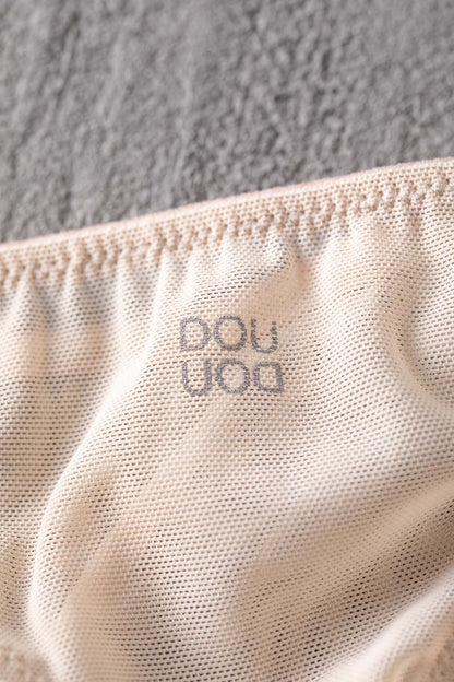 DOUUOD Slip a Brasiliana in Tulle Elasticizzato