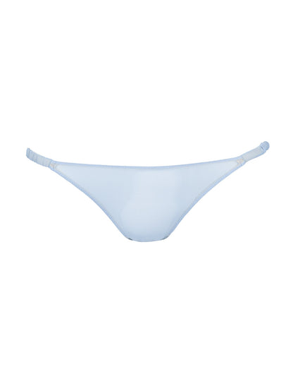 DOUUOD Slip a Brasiliana in Tulle Elasticizzato con Fianchi Arricciati