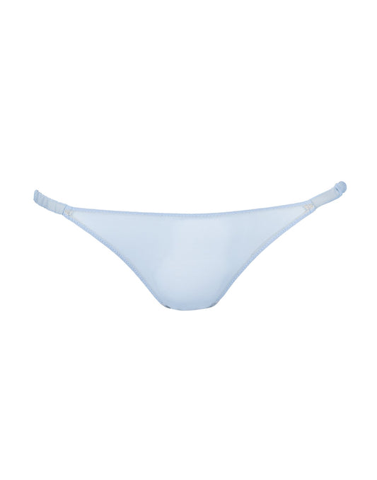 DOUUOD Slip a Brasiliana in Tulle Elasticizzato con Fianchi Arricciati