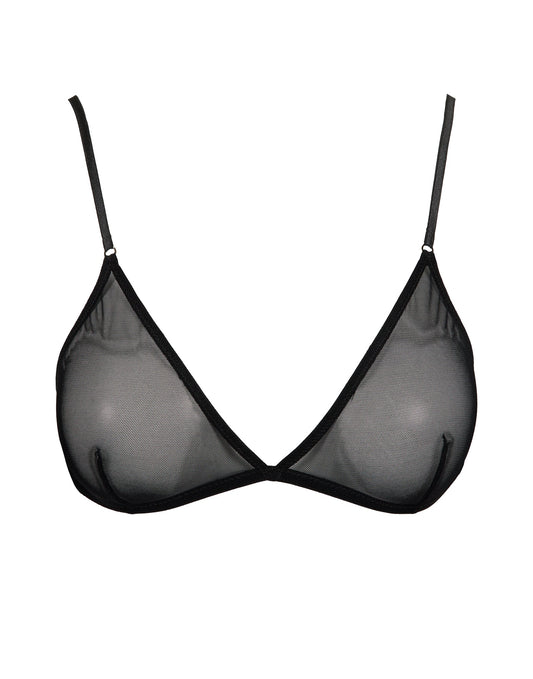 DOUUOD Reggiseno a Triangolo in Tulle Elasticizzato