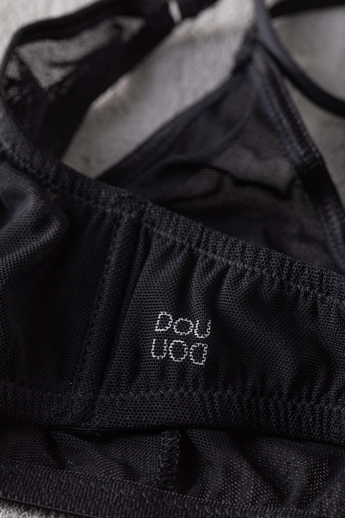 DOUUOD Reggiseno a Triangolo in Tulle Elasticizzato