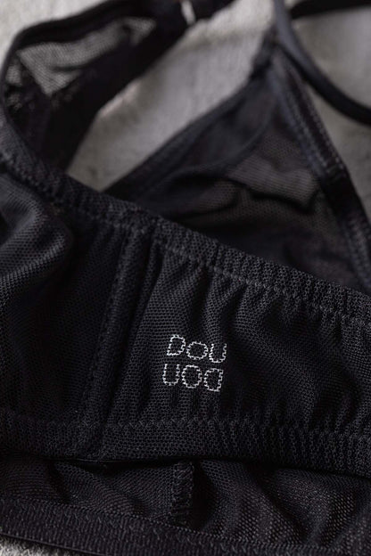 DOUUOD Reggiseno a Triangolo in Tulle Elasticizzato