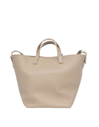 DOUUOD Borsa Shopping Giulia in Pelle Martellata Marmo