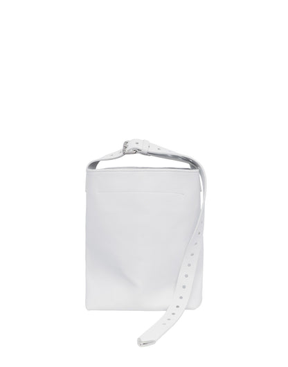 DOUUOD Borsa a Secchiello Tilla in Pelle Mousse Off White