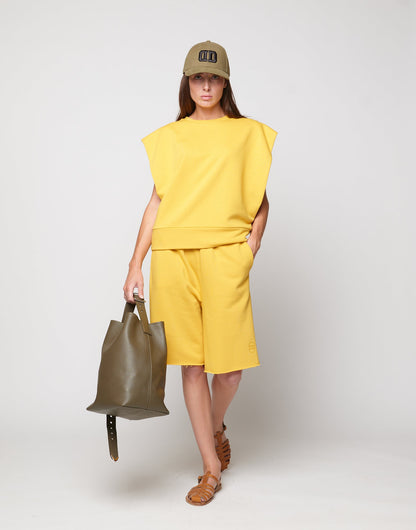 DOUUOD Borsa a Secchiello Tilla in Pelle Mousse Militare