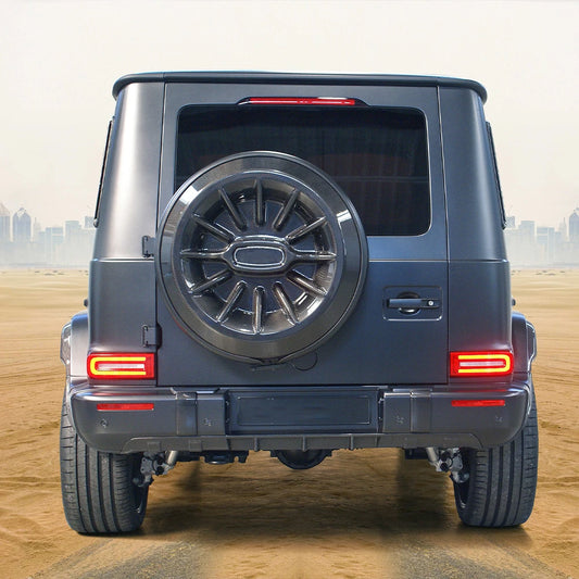 Dry Carbon Copertura per ruota di scorta in fibra di carbonio Per Mercedes-Benz W463 W464