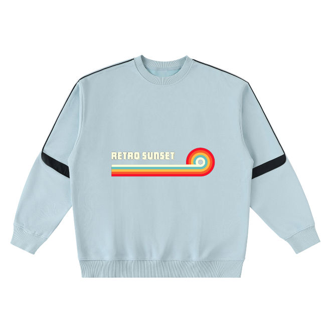 VESTINA Oversized Crewneck Taped Sweatshirt