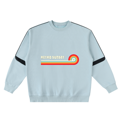 VESTINA Oversized Crewneck Taped Sweatshirt