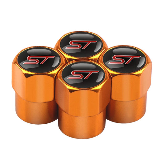 4 pezzi Tappi per valvole pneumatici Ford ST Line