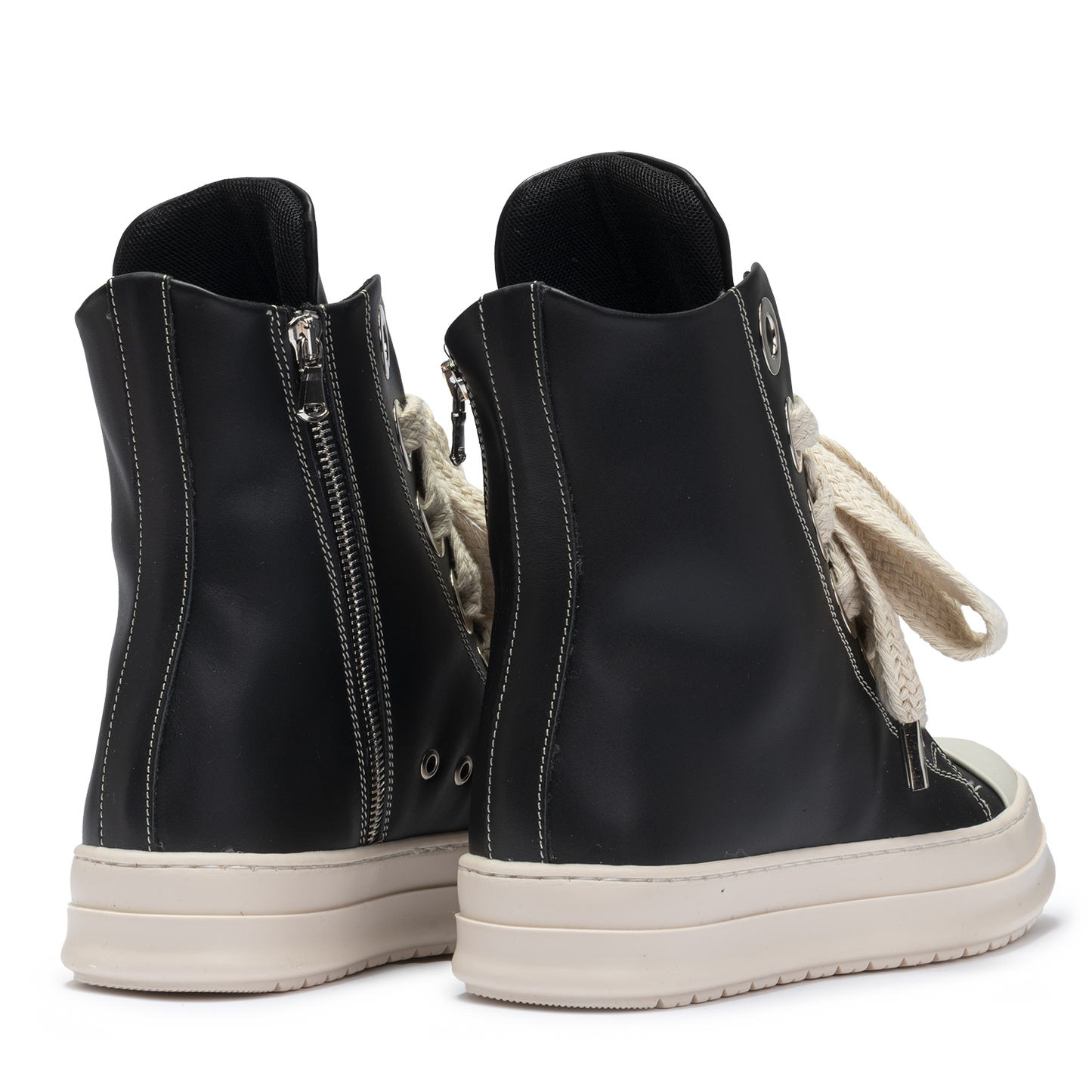 Sneakers Leather High Maxi Lace